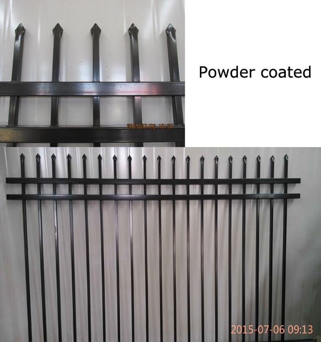 OHSAS 18001 1.8*2.4m galvanization Steel Picket Fence