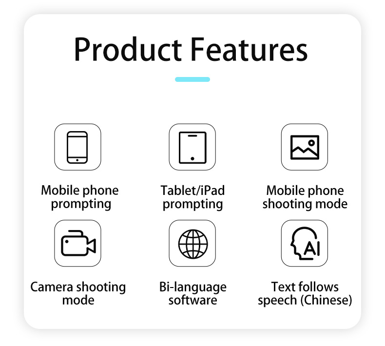 TYSTVideo Universal Mobile Phone Teleprompter for Tik Tok Live Lightweight and Portable