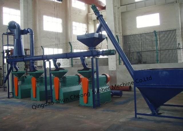 Fine Rubber Powder Pulverizer / Abandoned Tyre And Rubber Grinder Mill