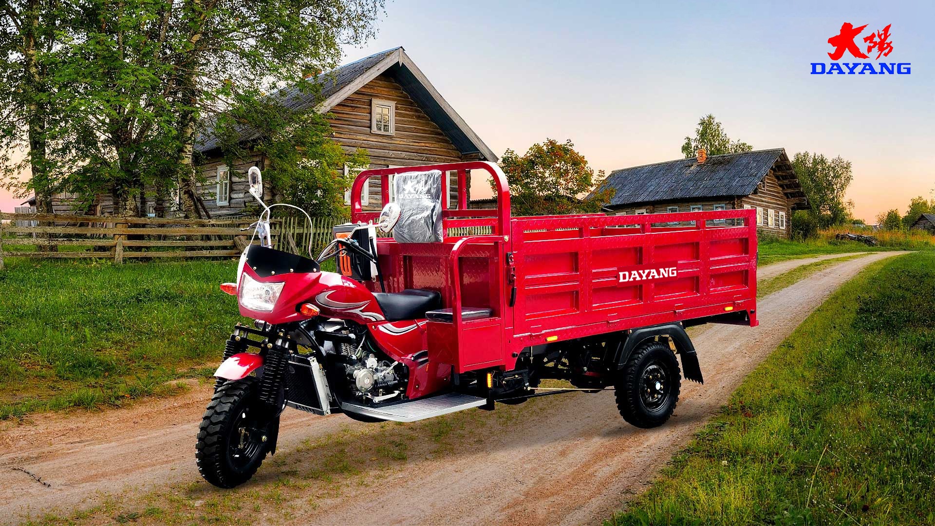 DAYANG 200CC Lifan CCC Origin Red Heavy Loading Truck Tricycle with Super Cold Engine