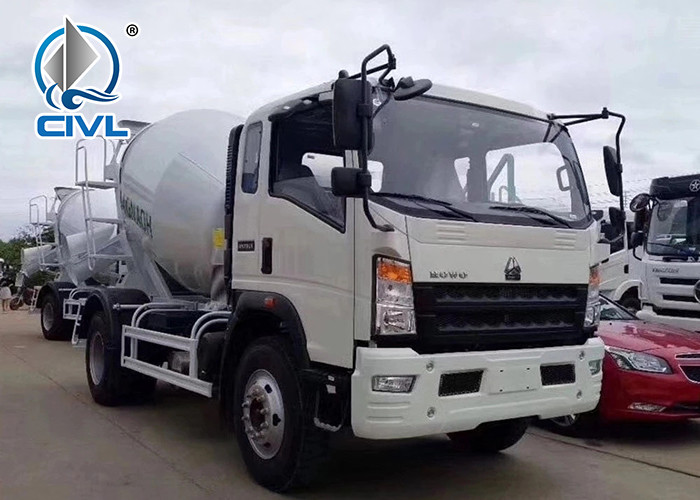 Howo 4x2 11-13 Degree Tilt 6 Wheel 6cbm PMP Pump Cement Concrete Truck Mixer