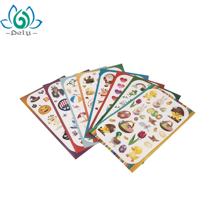 Skin Safe Metallic ISO900 CMYK Printing Body Tattoo Sticker