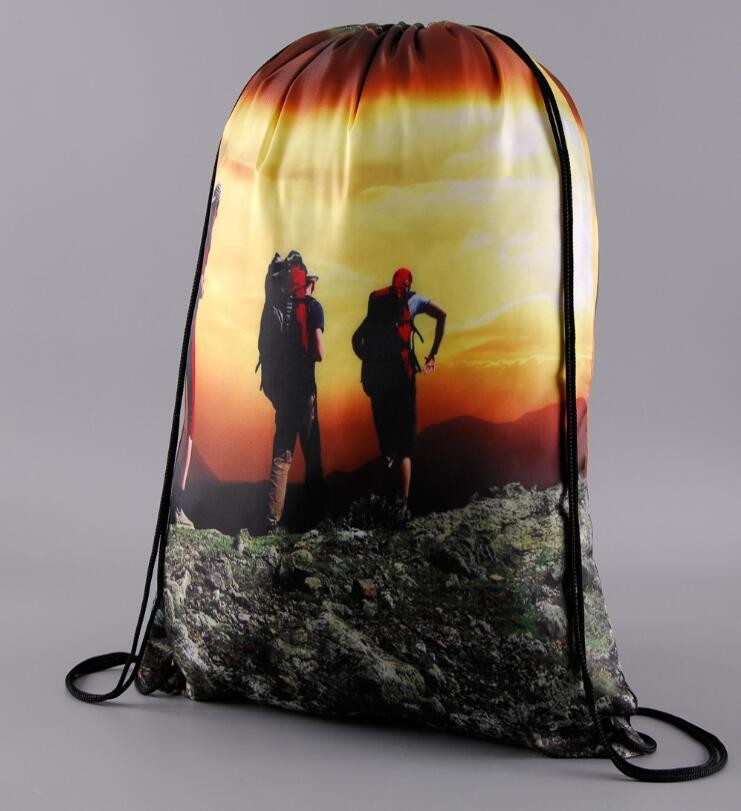 Sport Gym Drawstring Backpack Polyester Draw String Bags,Dacron Drawstring Backpack Shoulder Bags, bagease, bagplastics