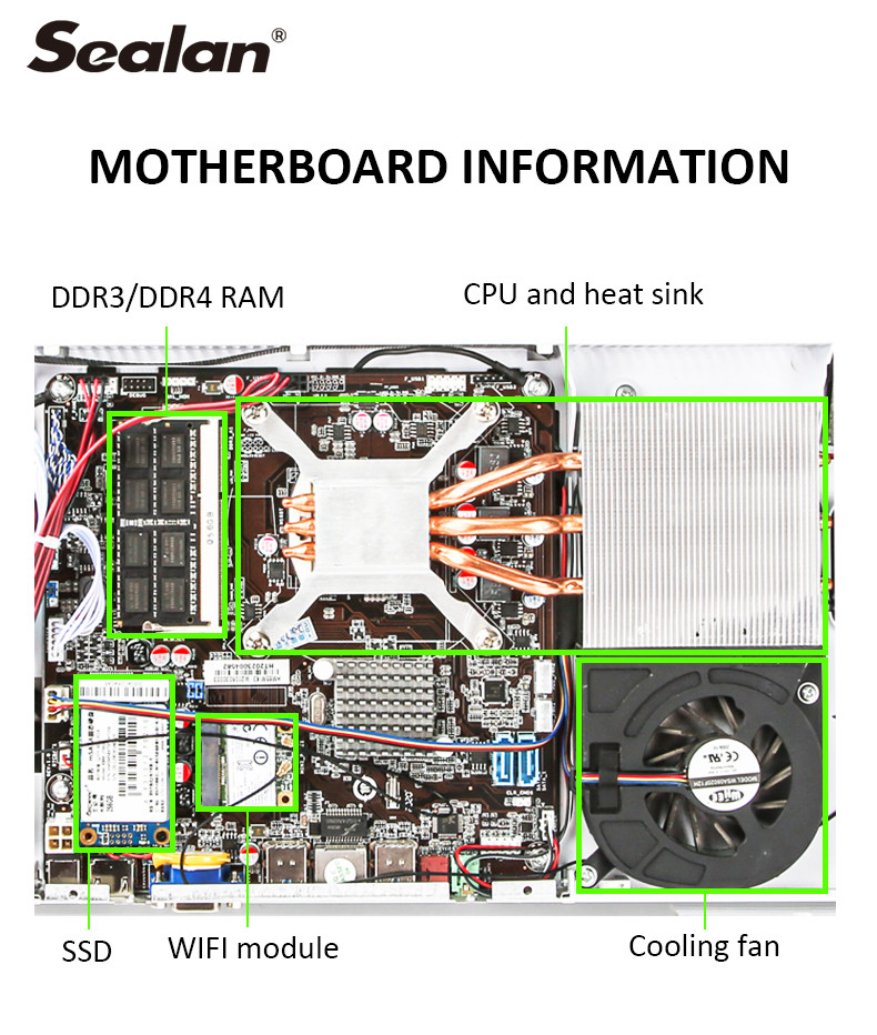 Mainboard HM81 SSD 480G ODM 21.5 Inch All In One PC