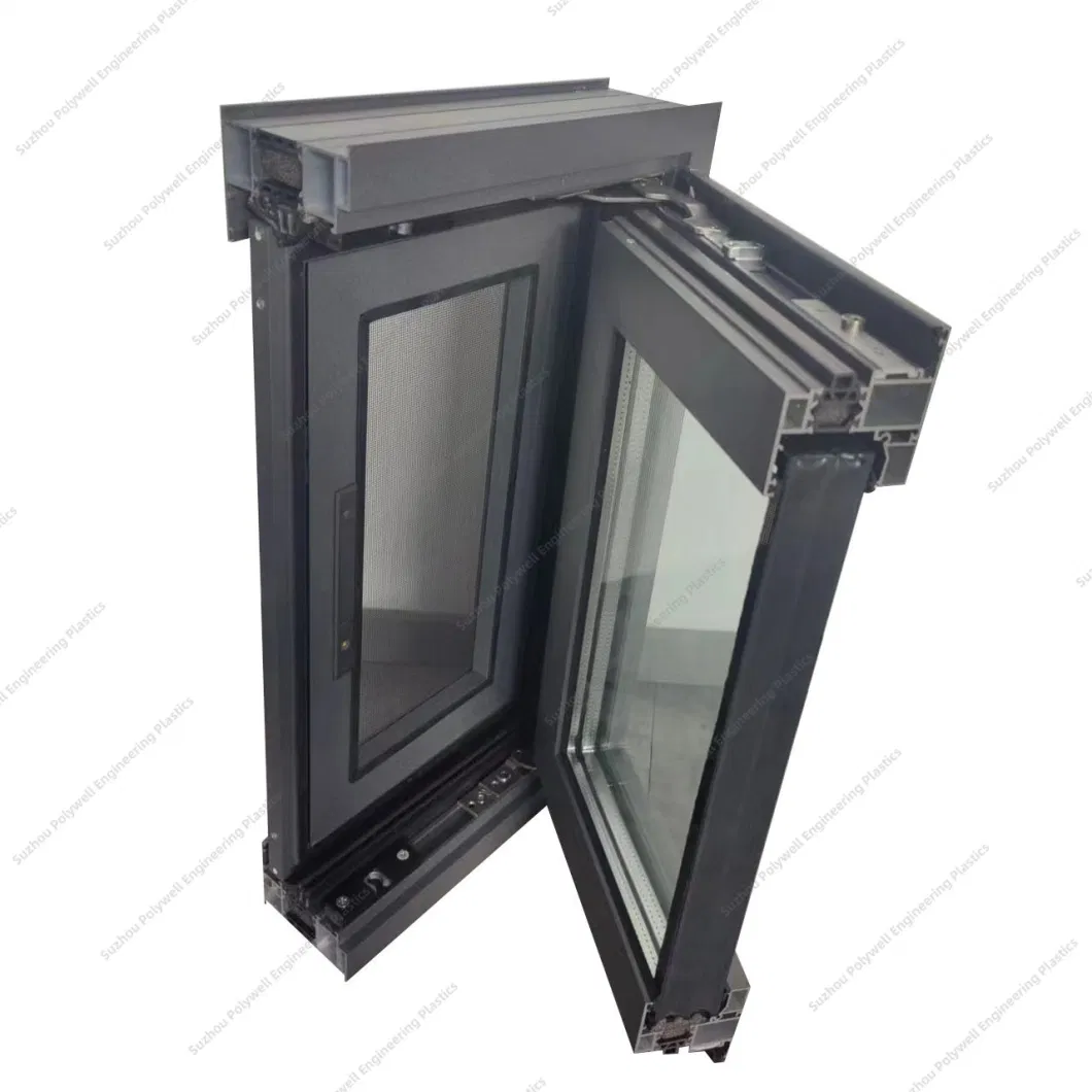 New Design Product Modern Aluminum Wooden Color White Various Customized Style Sliding/ Double-Hung System Window
