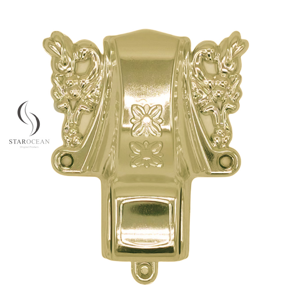 Light Gold Color PP Casket Fitting Coffin Corner Die Catings By Mould 3# LG