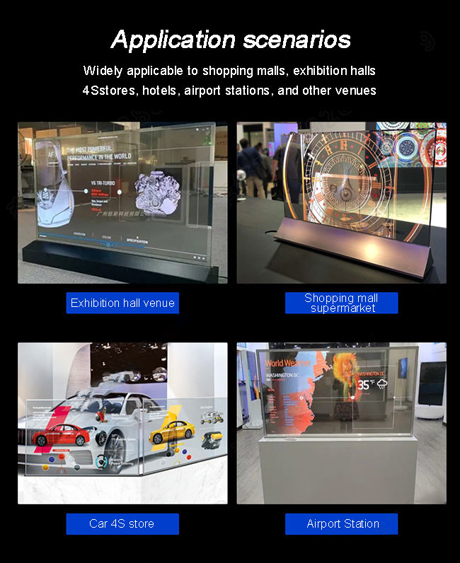 32 Inch Small Transparent OLED 32in Transparent Digital Display