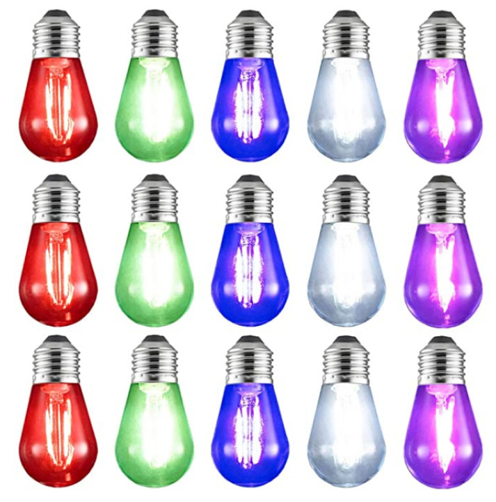 200lm S14 LED String Bulb 2W Small Filament Light Bulbs Waterproof