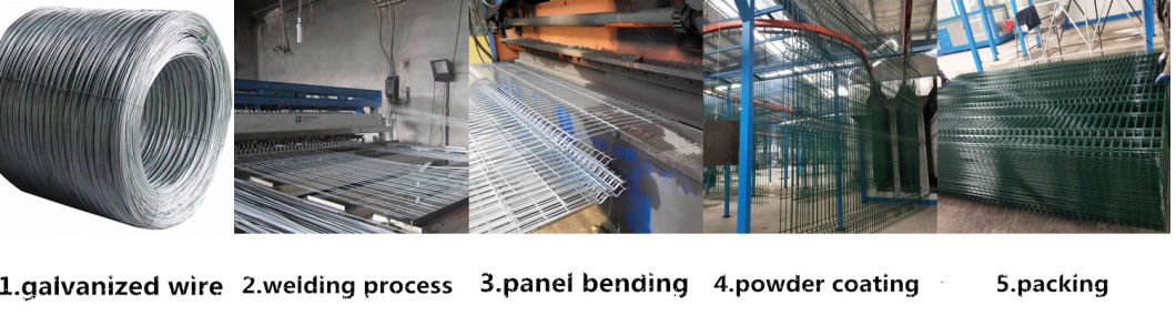 Powder Coated 358 High Security Anti Climbing Galvanized Garden Welded Wire Mesh Panel Fence