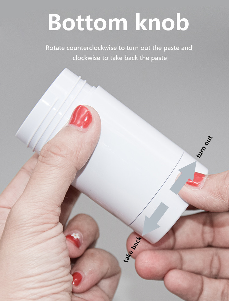 AS Round Bottom Filling Twist Up Deodorant Containers 6 / 15 / 30 / 50 / 75ml