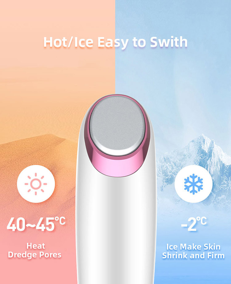 Hot Ice Switch 8.8W Acne Remover 60kPa Vacuum Suction Beauty Device