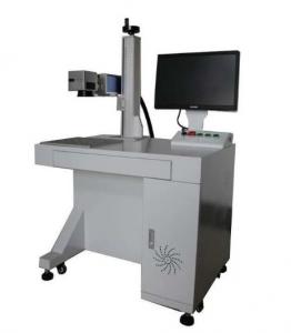 Buy cheap Table Desktop Fiber Laser Marking Machine / Metal Laser Engraver 10W - 100W product