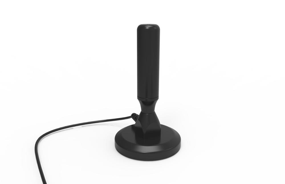 Digital Satellite Color TV Indoor Antenna with RG174 Cable 110mm Height and Materials