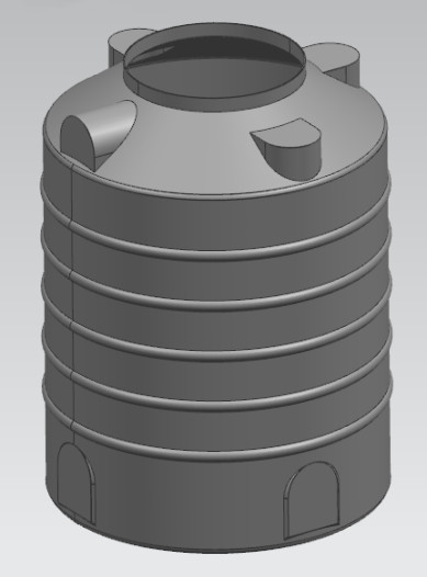 No Welding 200 Liters Roto Mould Water Tank No Leakage