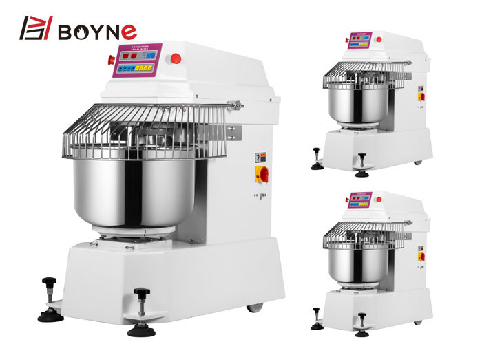 Restaurant Commercial Stainless Steel Spiral Mixer Machine 15~100kg Dough Mixer