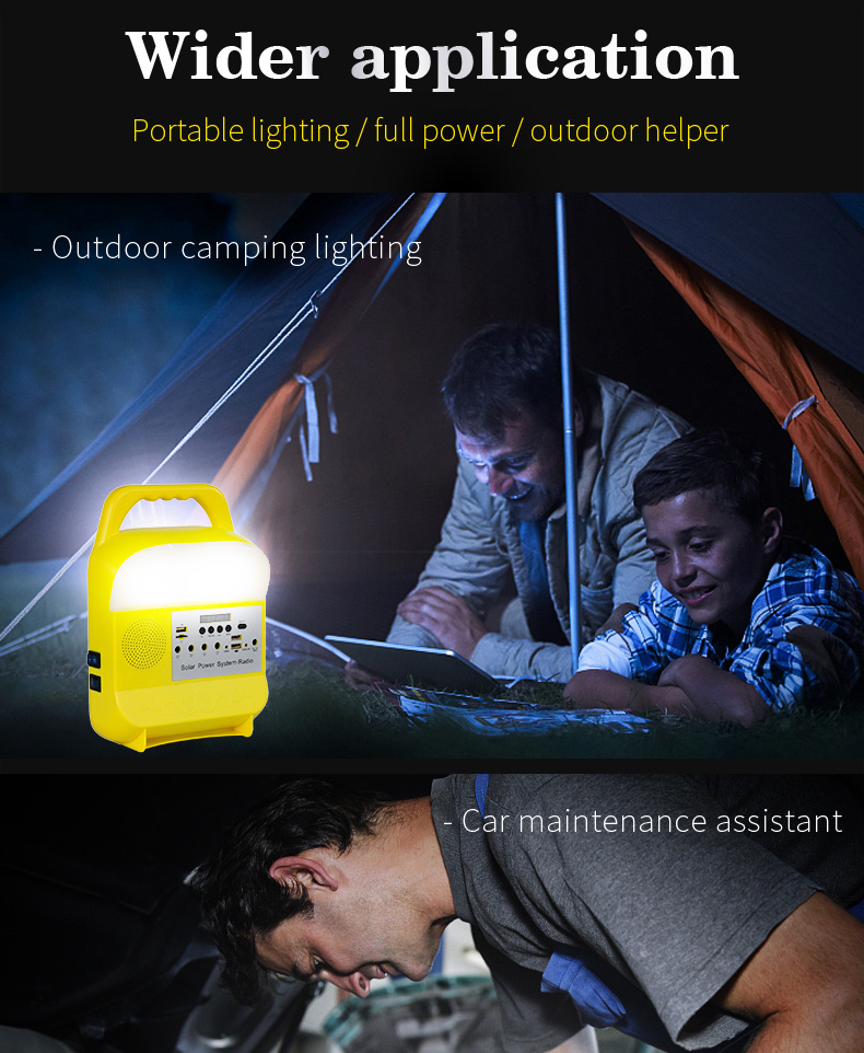 Portable Solar Lighting Kits, Solar Panels for Home Solar Power Generation Systems