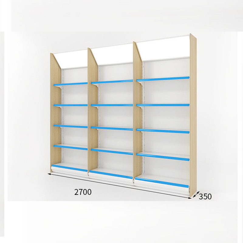 Modern Medical Store Display Rack Gondola 4-8 Layers 30-50kg Each Layer Capacity