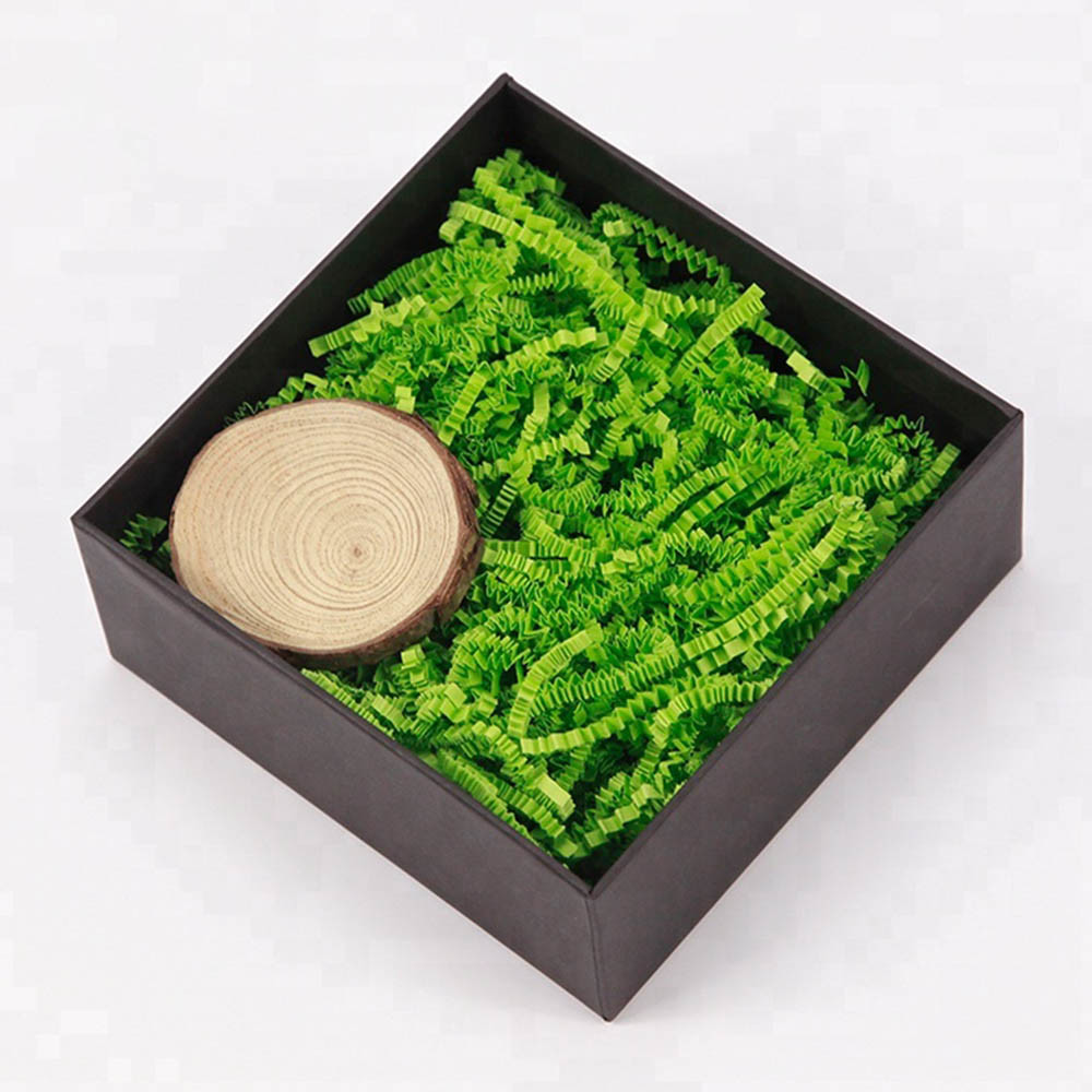 Dark Green Width 4mm Color Shredded Paper Tissue Kraft Filler