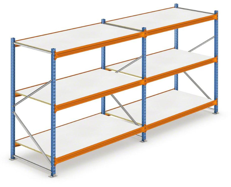 Long Span Steel Light Duty Shelving For textile,leather storage