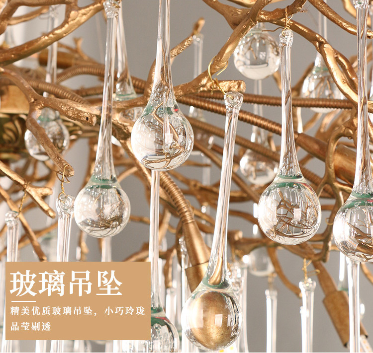 Energy Saving High End Pendant Lights G9*5W Branch Chandelier With Crystals CCC ROHS