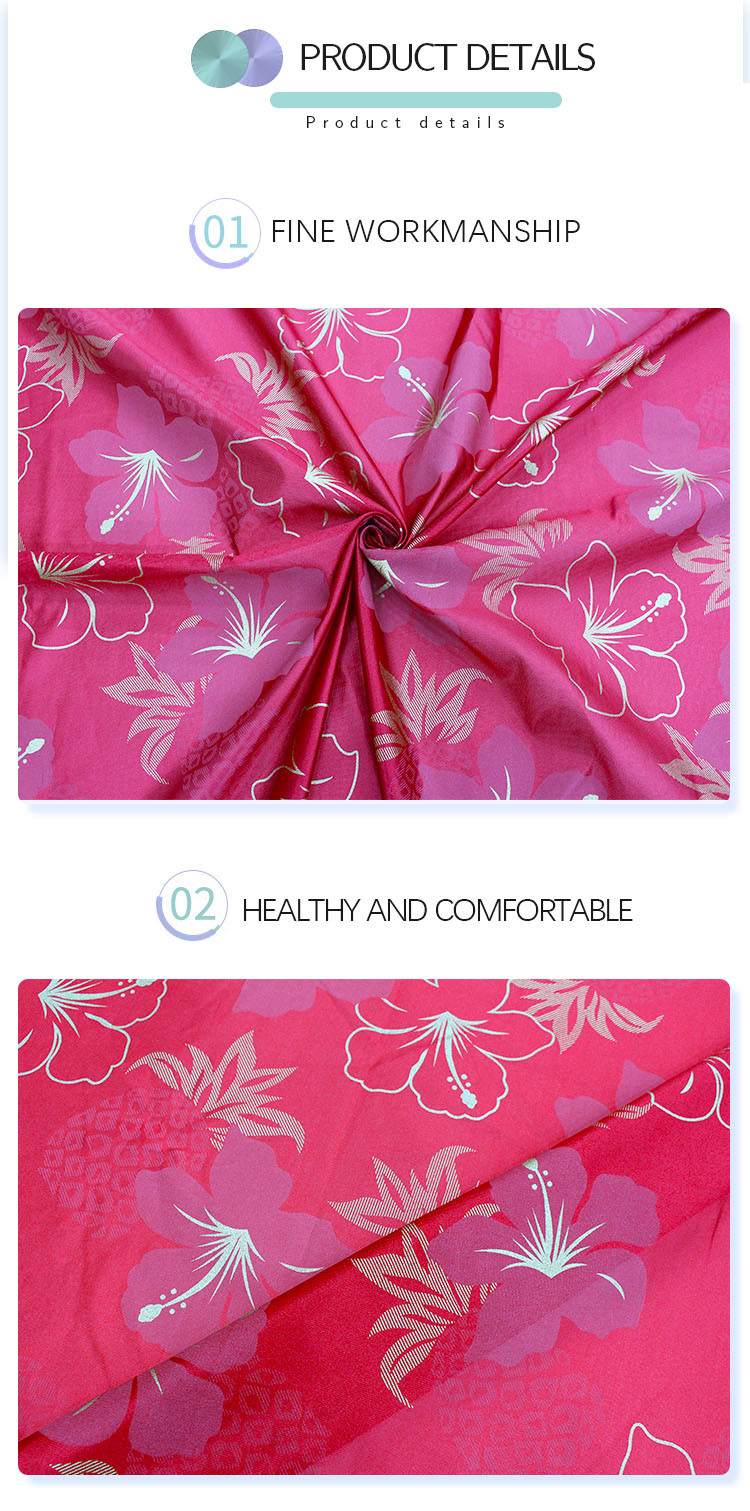 Gold Powder Printed Mattress Quilting Fabric Polyester Warp Knitted Pillow Interior Decoration
