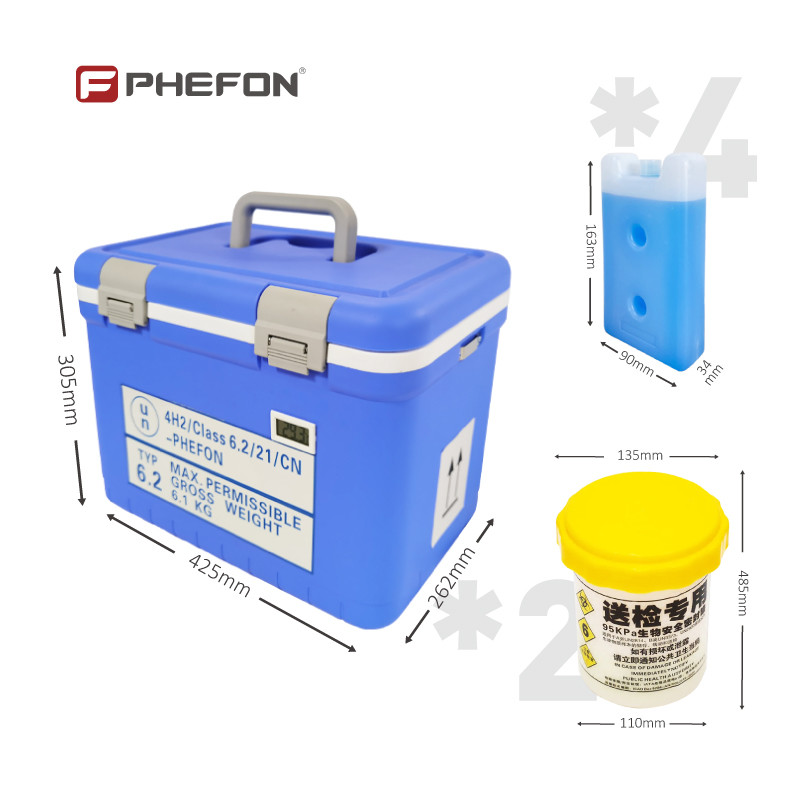 12L Portable Medicine Cooler UN2814 With Biosafety Features