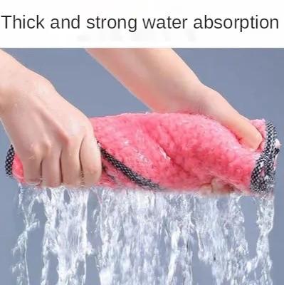 KILINE Wholesale Dishcloth Kitchen Rag Non-stick Oil Thickened Table Brushing