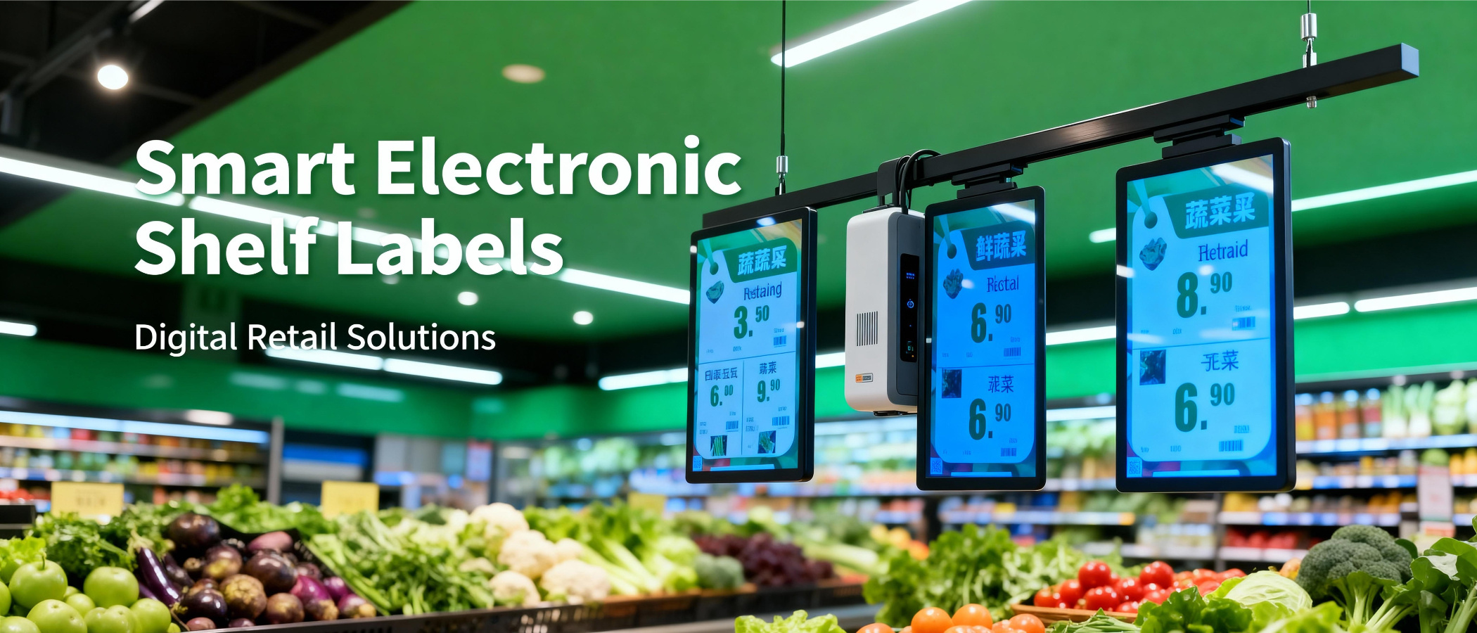 LCD ESL Suppliers Custom OEM Wholesale Bulk Price Tags with 10.1 Inch Display