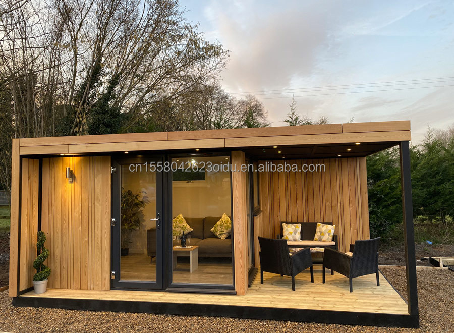Galvanized Steel Bending 180g 20ft Flat Pack Luxury Prefabricated Shipping Container House with Steel Frame and Windows