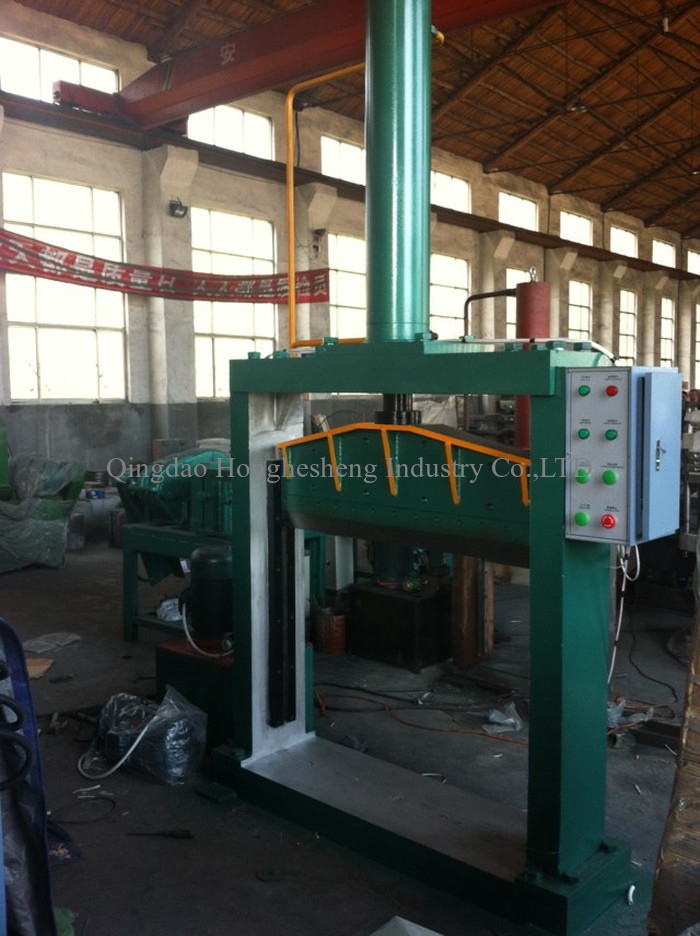 Hydraulic Guillotine Floor Rubber Cutting Machine Single Knife XQL 8T Width 660mm