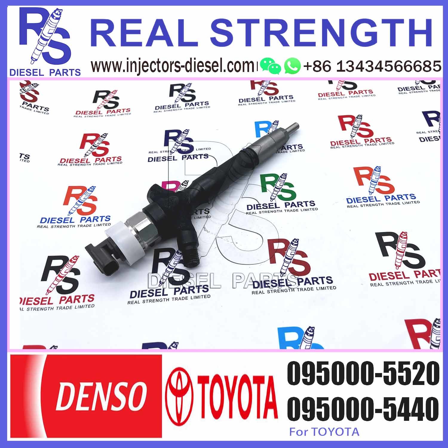 New diesel fuel injector 095000-5520 For TO-YOTA HILUX 2KD-FTV 23670-0L010