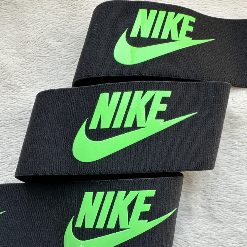 Glossy Printed Elastic Band Silicone Logo 6cm 3cm 4.5cm High Elasticity