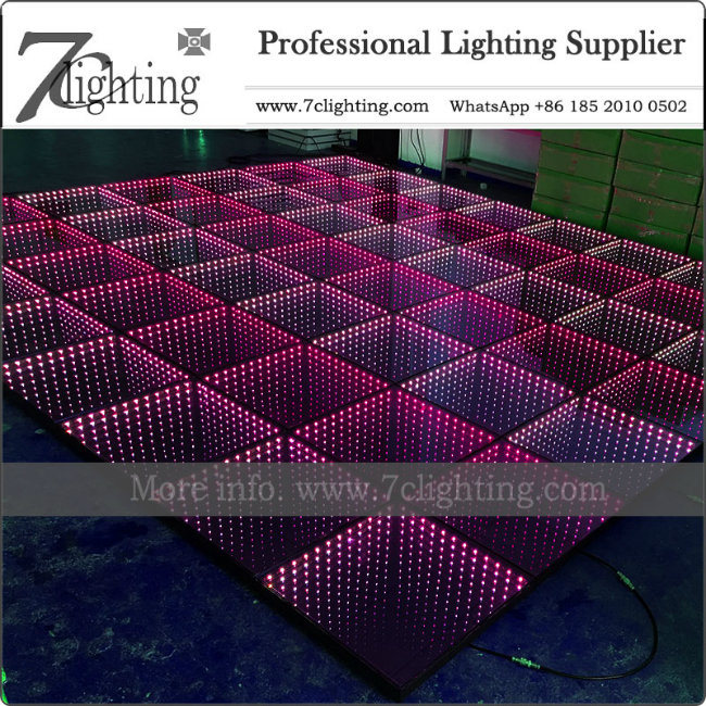 Infinity 3D LED Dance Floor Tile Event Wedding Party Rental Lighting Equipments