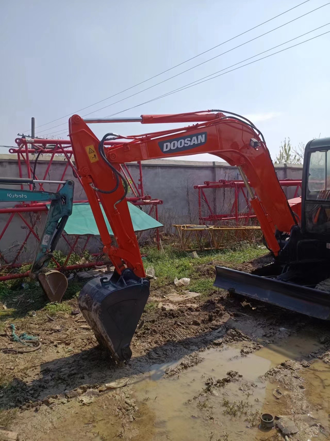construction digger DX60 used doosan excavator DOOSAN DX55 DX60 used compact excavators