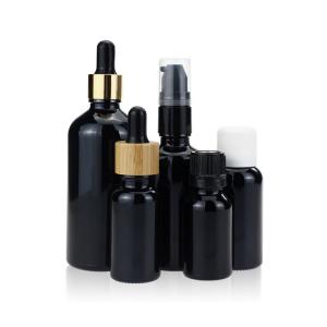 Buy cheap Empty Violet Black Dropper Screw Cap Glass Bottle for Essential Oil Hair Oil product