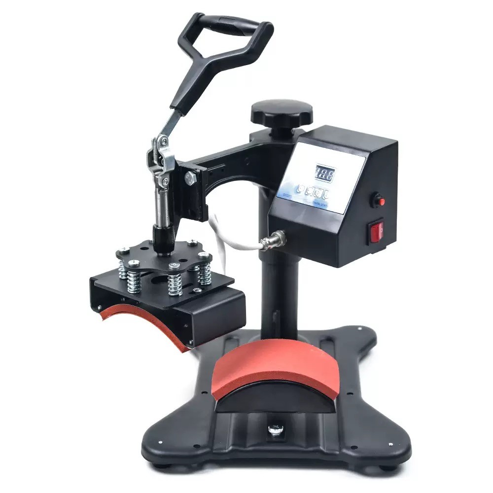 Black Hat Cap Heat Press Machine For Sublimation Cap Printing 150W