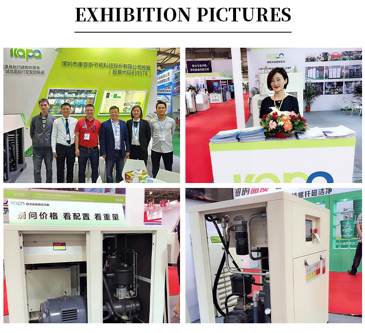 15kw Stationary Oil Free Air Compressor With Water Tank For Medicine Industry