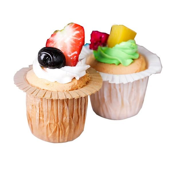 Flanging Top Hat Paper Cake Cups Non Stick High Temperature Baking