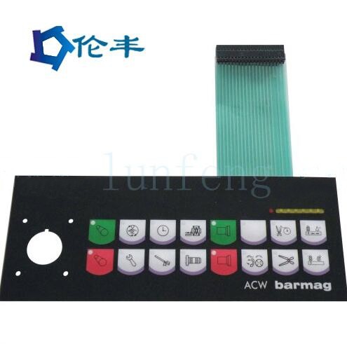 Pantone LED Membrane Keypad Panel Polydome Button Medical Equipments