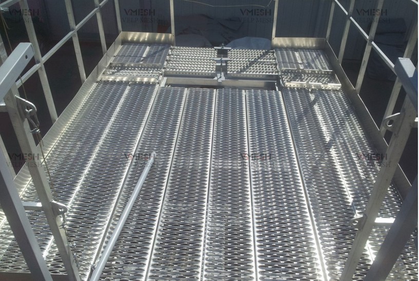5 Diamond Holes 450mm*3000mm Galvanized Steel Plank Grating Perforated