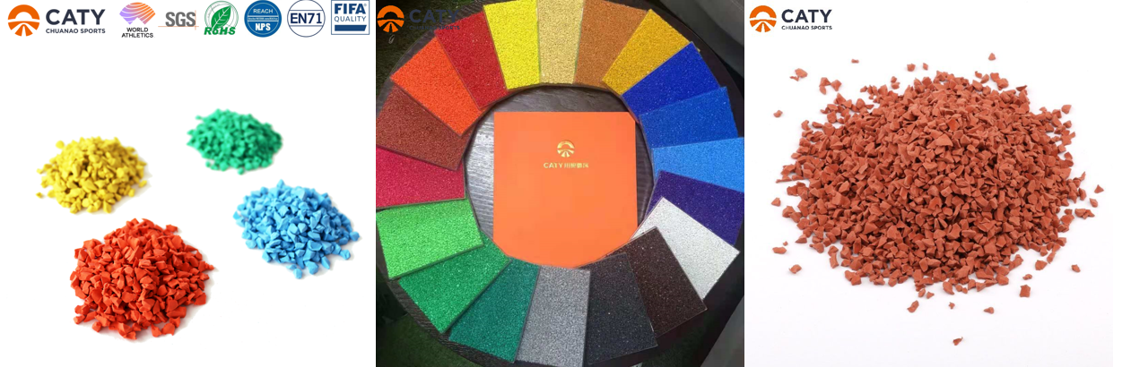 Fireproof Prefabricated Running Track Elastic Seamless Track With Waterproof Rubberized Track Surface