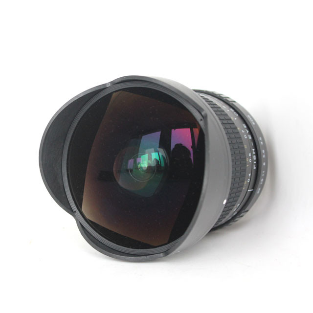 8mm F3.5 6 Blades HD Fisheye Camera Lens For Nikon Manual Focus Black Color