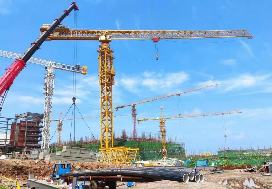 Zoomlion Heavy Industry Tower Crane (6013-6) for Sale, Maximum Boom Tip Lifting 1.3 Tons