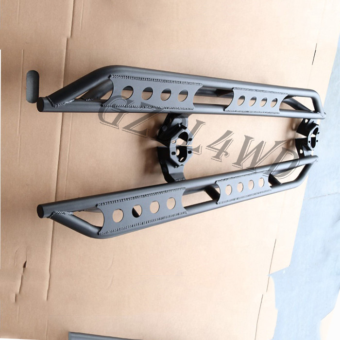 Durable 4x4 Body Kits , 2019 Wrangler JL 4 Doors Matted Dropped Side Step Bar Running Boards