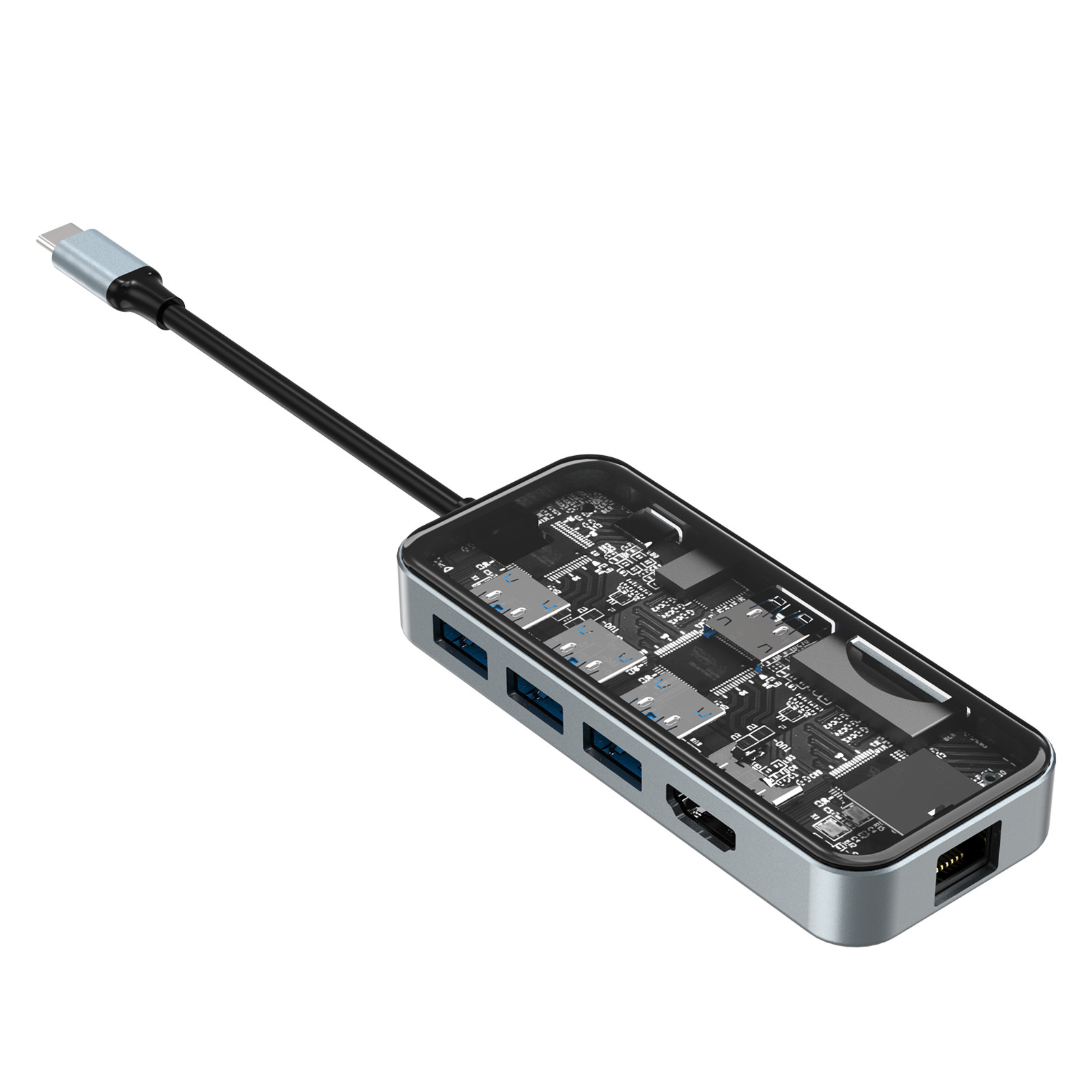 Professional Aluminum Card Reader Hub for Enhanced Workflow