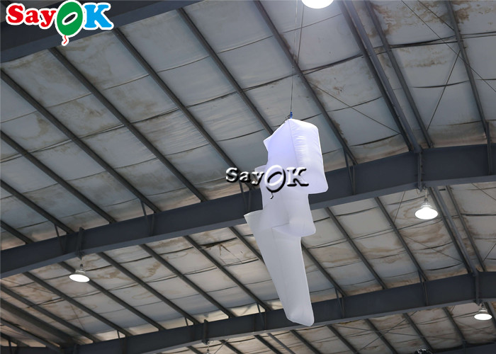 Nylon Cloth Hanging Inflatable Lightning Decoration Wind Resistant