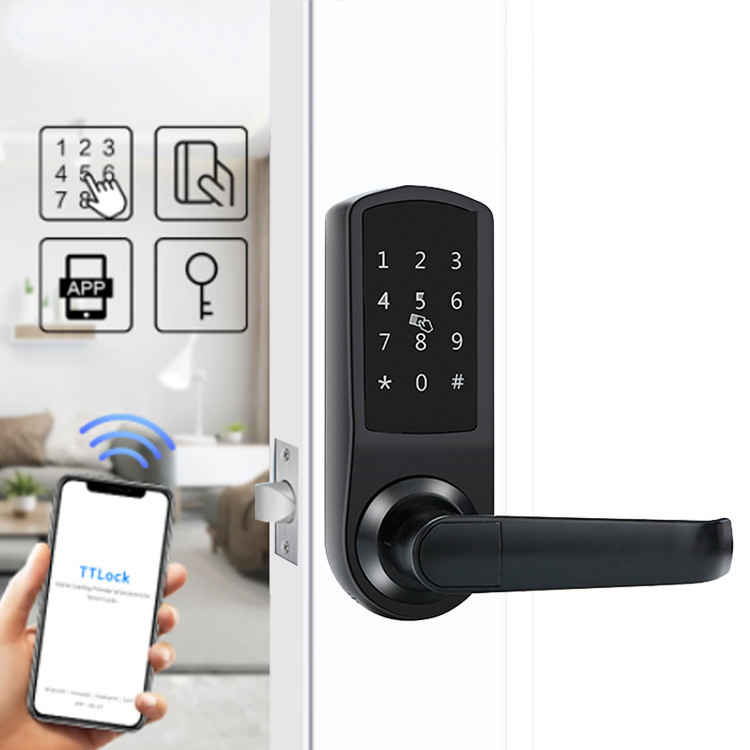 Reversible Keyless Entry Door Lock Anti Peep Keyless Door Lock Bluetooth