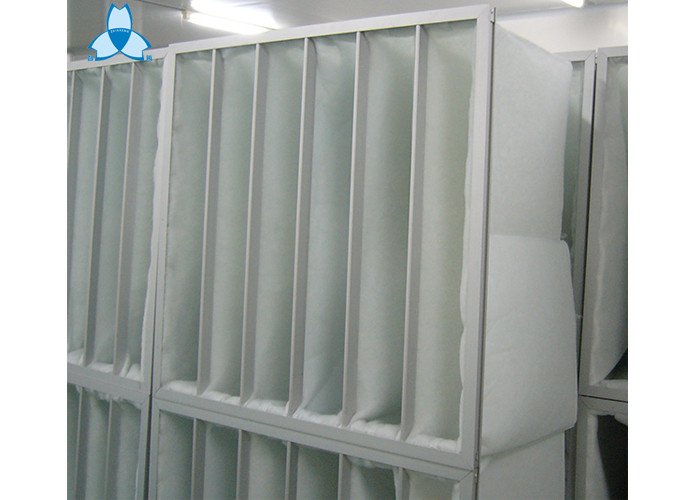 Commercial Washable Hvac Air Filters , Air Bag Filter Air Conditioning Ventilation