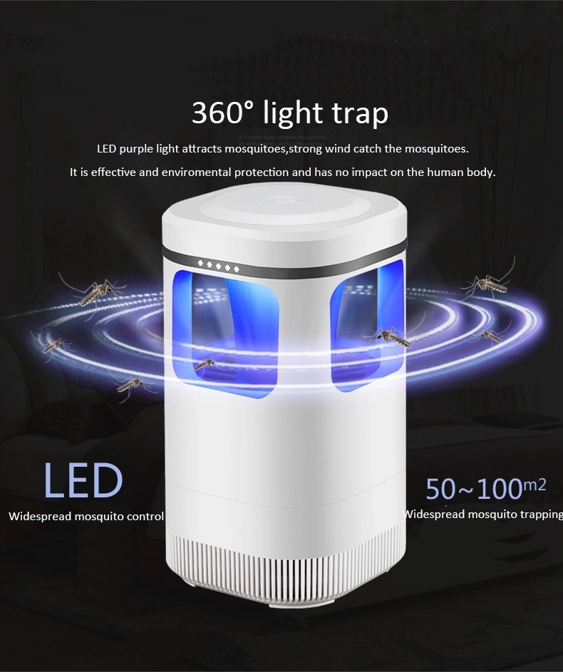 Foshan supplier rechargeable USB photocatalysis insect killer lamp LED cordless bug zapper
