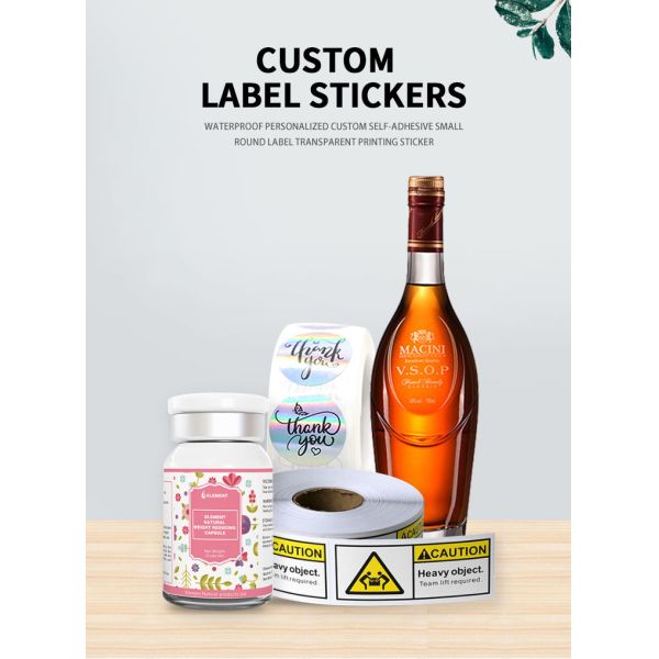 Qr Code Reminder Pvc Label Sticker Round White OEM